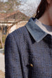 Sky is blue tweed jacket