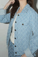 Cool with you argyle denim jacket