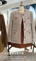 20% wool blend tweed coat