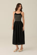 Indo cooling knit dress in black