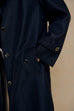 London rainy day trench coat