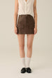 Rodeo drive faux leather skirt with pockets