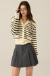 Lets do it stripes cardigan