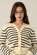 Lets do it stripes cardigan