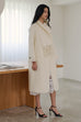 White whispers wool blend coat