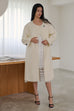 White whispers wool blend coat