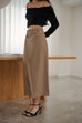 Meet by chance midi skirt in khaki