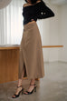 Meet by chance midi skirt in khaki