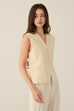 Enchanté elegant vest in beige