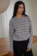 Forever addicted stripes cardigan in grey