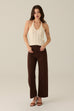 Jamie high waisted jeans in burgundy