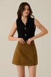 Pretty intern high waisted skirt in brown