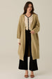 Loro cabble knit maxi cardigan in beige