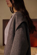 Grey Wool blend long coat