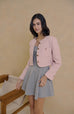 Baby boss tweed jacket in pink