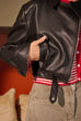 Ride or die faux leather jacket