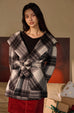 Arms around me plaid wool coat