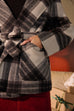 Arms around me plaid wool coat