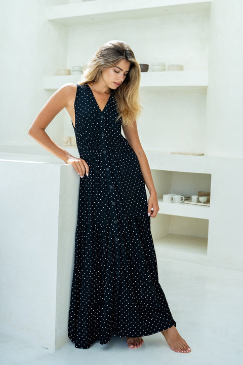 Yours to love polka dots maxi dress