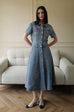 Amelia denim midi dress