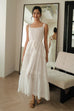 Fairy tale town pure cotton dress in white