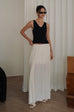 Freedom knit skirt in white